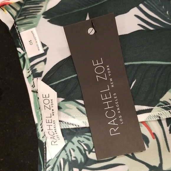 💕RACHEL ZOE COLLECTION💕 Palm Print Duster ~ Tropical Caftan Dress One Size NWT - Picture 15 of 15